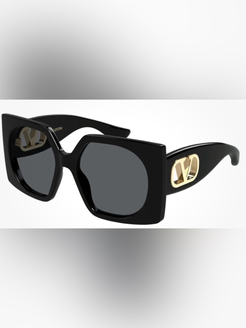 VALENTINO VG0002S 001 Black Gloss Sunglasses 55-18-140